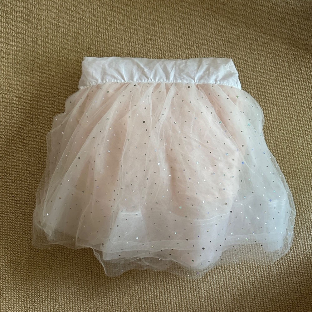 Pottery Barn Shimmer Tulle Crib Skirt, New